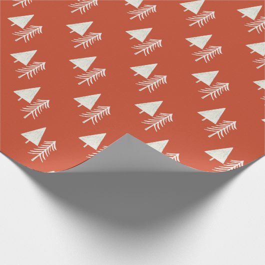 Kerstboom Red Cadeaupapier (Hoek)