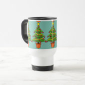 kerstboom reisbeker (Voorkant links)