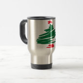 kerstboom reisbeker (Voorkant links)