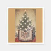 Kerstboom Religieus  Papier servetten (Voorkant)