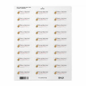 Kerstboom & Rendier Eenvoudig Retouradres Etiket (Full Sheet)