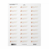 Kerstboom & Rendier Eenvoudig Retouradres Etiket (Full Sheet)