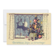 Kerstboom rendieren speelgoed volle maan