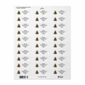 Kerstboom Retouradres Etiket (Full Sheet)