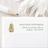 Kerstboom Retouradres Etiket (Insitu)