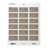 Kerstboom Retouradres Merry and Bright Etiket (Full Sheet)