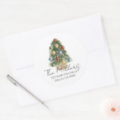 Kerstboom Retouradres Sticker (Envelop)