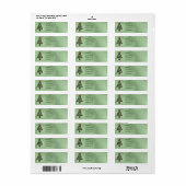 Kerstboom Retouradreslabel Etiket (Full Sheet)