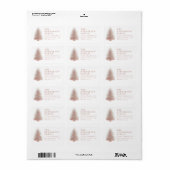 Kerstboom Retouradreslabel Etiket (Full Sheet)