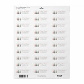 Kerstboom Retouradreslabels Etiket (Full Sheet)