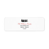 Kerstboom Retouradreslabels Etiket (Voorkant)