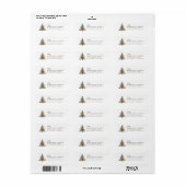 Kerstboom Retouradreslabels Etiket (Full Sheet)