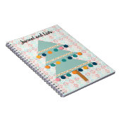 Kerstboom Retro Art Journal en lijsten Spiral Notitieboek (Rechterzijde)