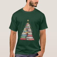 Kerstboom Retro Boekenwurm Bibliotheek