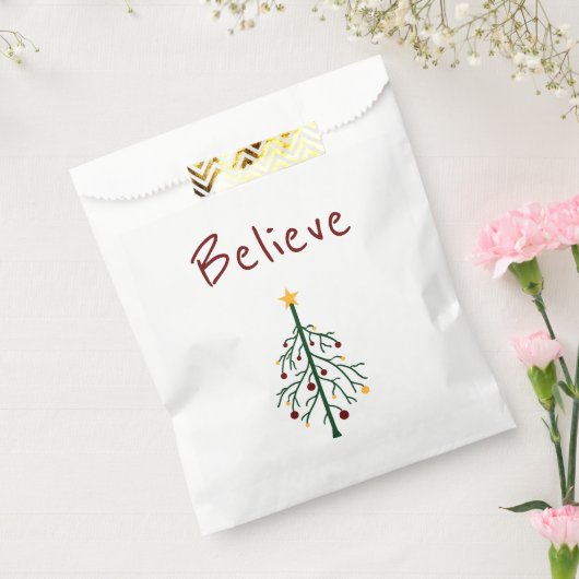 Kerstboom: Retro Winter Bedankzakje (Gezegeld)