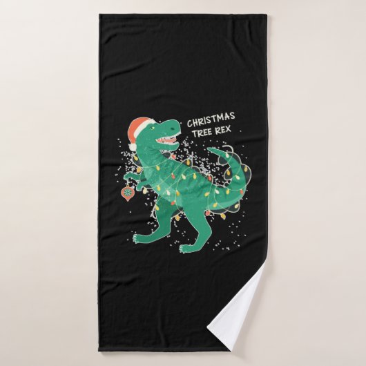 Kerstboom-Rex Badhanddoek (Badhanddoek)