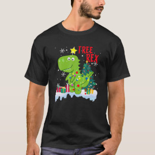 Kerstboom Rex Dinosaur Rex Xmas Decor Pajamas T-shirt