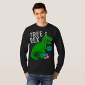 kerstboom Rex Dinosaur Xmas Trex Funny T-shirt (Voorkant volledig)