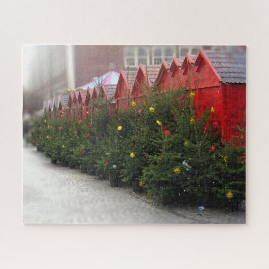 Kerstboom Rij Christkindlmarket -16x20-520 pc Legpuzzel (Horizontaal)