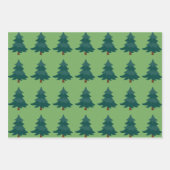 Kerstboom Rode Auto Patronen Tree Waterverf Inpakpapier Vel (Voorkant 2)