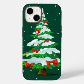 Kerstboom Rode Bogen Case-Mate iPhone Case (Achterkant)