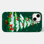 Kerstboom Rode Bogen Case-Mate iPhone Case (Achterkant (horizontaal))