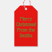 Kerstboom Rode Groene Feestdagen 4Curtis Cadeaulabel (Achterkant)