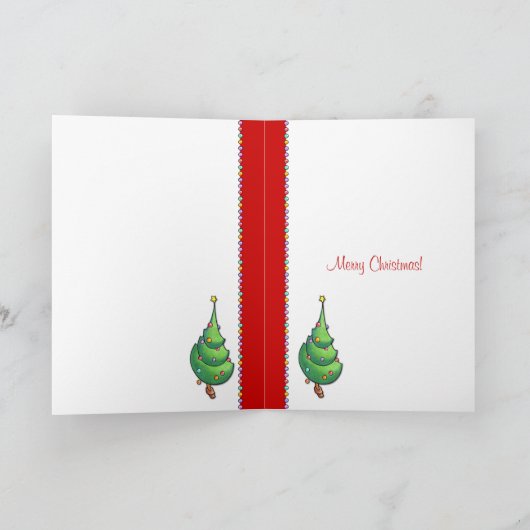 Kerstboom rode Kaart (Binnen)