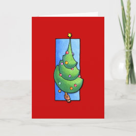 Kerstboom rode Kaart