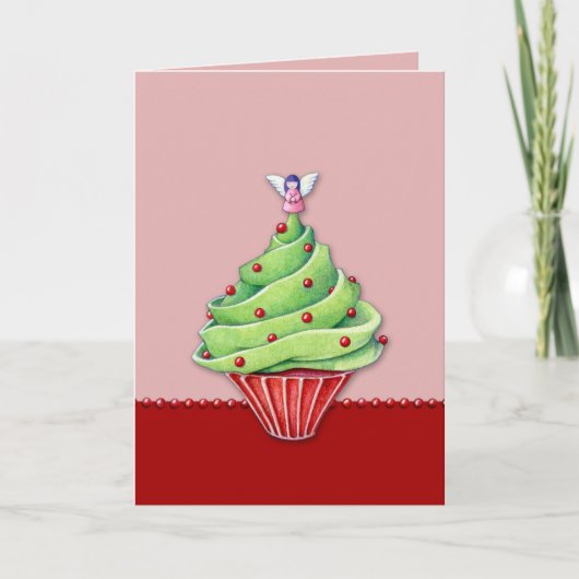 Kerstboom rode kaart (Voorkant)