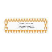 kerstboom rode moderne feestdag eenvoudig stijlvol etiket (Voorkant)