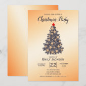 Kerstboom Rode Ster Kaart (Voorkant / Achterkant)