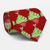 Kerstboom rode Stropdas (Opgerold)