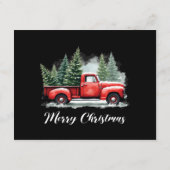 Kerstboom rode vrachtwagen informatiekaartje (Achterkant)
