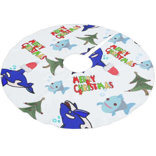 Kerstboom rok haai vis (Gekanteld)
