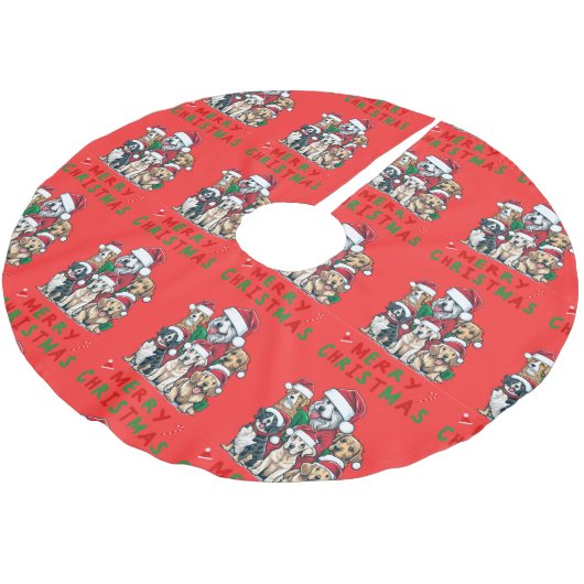 Kerstboom rok met honden (Gekanteld)