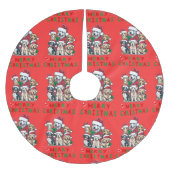 Kerstboom rok met honden (Voorkant)