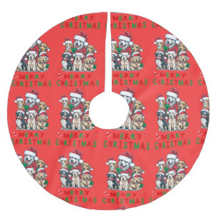 Kerstboom rok met honden