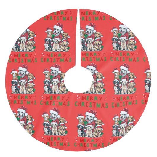 Kerstboom rok met honden (Voorkant)