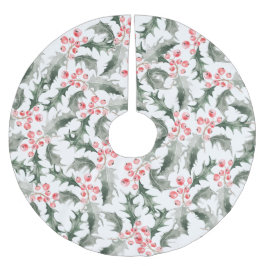 Kerstboom Rokken Feestelijke Holly en bessen Kerstboom Rok