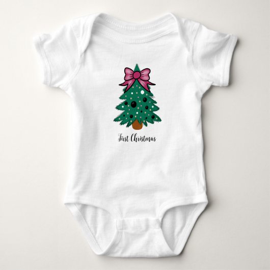 kerstboom romper (Voorkant)