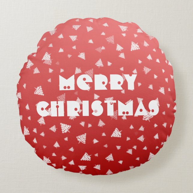 kerstboom rond kussen (Voorkant)