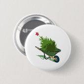 kerstboom ronde button 5,7 cm (Voorkant /achterkant)