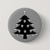 Kerstboom Ronde Button 5,7 Cm (Voorkant)
