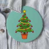 kerstboom ronde button 6,0 cm (In situ)
