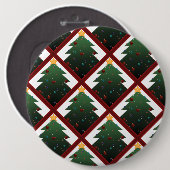 kerstboom ronde button 6,0 cm (Voorkant /achterkant)