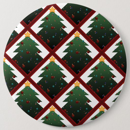 kerstboom ronde button 6,0 cm (Voorkant)