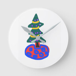Kerstboom Ronde Klok