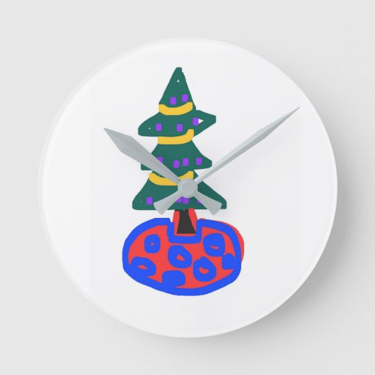 Kerstboom Ronde Klok (Voorkant)