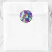 KERSTBOOM RONDE STICKER (Tas)
